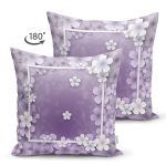 Çift Taraflı Özel Tasarım Gül Tasarımlı Dijital Baskılı Modern Süet Yastık Kırlent Kılıfı Realhomes