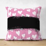 - Suet-K9370-Gorsel - Realhomes Çift Taraflı Özel Tasarım Kalp Motifli Dijital Baskılı Modern Süet Yastık Kırlent Kılıfı Realhomes