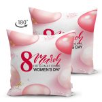 - Suet-K9376-2-Gorsel-1 - Realhomes Çift Taraflı Özel Tasarım 8 March Balon Desenli Dijital Baskılı Modern Süet Yastık Kırlent Kılıfı Realhomes