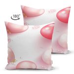 - Suet-K9376-Gorsel-1 - Realhomes Çift Taraflı Özel Tasarım Balon Desenli Dijital Baskılı Modern Süet Yastık Kırlent Kılıfı Realhomes