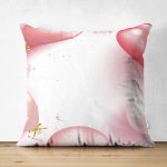 - Suet-K9376-Gorsel - Realhomes Çift Taraflı Özel Tasarım Balon Desenli Dijital Baskılı Modern Süet Yastık Kırlent Kılıfı Realhomes