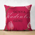 - Suet-K9378-1-Gorsel - Realhomes  Çift Taraflı Özel Tasarım Gül Temalı Dünya Kadınlar Günü Dijital Baskılı Modern Süet Yastık Kırlent Kılıfı Realhomes