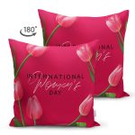 - Suet-K9378-2-Gorsel-1 - Realhomes Çift Taraflı Özel Tasarım International Women's Day Dijital Baskılı Modern Süet Yastık Kırlent Kılıfı Realhomes