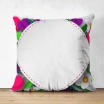 - Suet-K9382-Gorsel - Realhomes Çift Taraflı Özel Tasarım Çiçek Desenli Dijital Baskılı Modern Süet Yastık Kırlent Kılıfı Realhomes