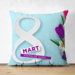 - Suet-K9383-1-Gorsel - Realhomes Çift Taraflı Özel Tasarım 8 Mart Çiçek Desenli Dijital Baskılı Modern Süet Yastık Kırlent Kılıfı Realhomes