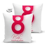 Çift Taraflı Özel Tasarım 8 Mart Kadınlar Günü Dijital Baskılı Modern Süet Yastık Kırlent Kılıfı Realhomes