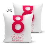 Çift Taraflı Özel Tasarım 8 March International Women's Day Dijital Baskılı Modern Süet Yastık Kırlent Kılıfı Realhomes