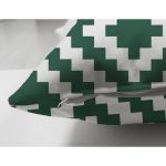 - Suet-K9395-Gorsel-2 - Realhomes Çift Taraflı Yeşil Geometrik Çizimli Dijital Baskılı Dekoratif Süet Yastık Kırlent Kılıfı Realhomes