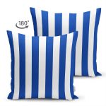 - Suet-K9405-Gorsel-1 - Realhomes Çift Taraflı Lacivert Beyaz Düz Çizgi Tasarımlı Dijital Baskılı Dekoratif Süet Yastık Kırlent Kılıfı Realhomes