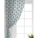 - Perde-10081-Gorsel-1 - Realhomes  Realhomes Mint Yeşili Zemin Çapa Tasarımlı Dijital Baskılı Modern Salon Fon Perde Realhomes