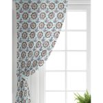 - Perde-10086-Gorsel-1 - Realhomes Realhomes Mavi Çizgili Çapa & Dümen Motifli Dijital Baskılı Modern Salon Fon Perde Realhomes