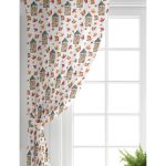 Realhomes Şamdan & Sonbahar Tasarımlı Dijital Baskılı Modern Salon Fon Perde Realhomes