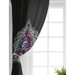 Realhomes Üçüncü Göz Motifli Özel Tasarım Dijital Baskılı Salon Fon Perde Realhomes