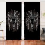 - Perde-5005-Gorsel - Realhomes Realhomes Realhomes Cow Head Özel Tasarım Dijital Baskılı Salon Fon Perde Realhomes