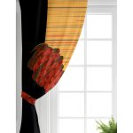 Realhomes Kırmızı Başlıklı Zenci Kadın Motifli Modern Salon Fon Perde Realhomes