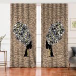 - Perde-5099-Gorsel - Realhomes Realhomes Vizon Zeminde Zenci Kadın Tasarımlı Modern Salon Fon Perde Realhomes