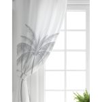 - Perde-5228gri-Gorsel-1 - Realhomes Realhomes Beyaz Zeminde Gri Palmiye Desenli Modern Salon Fon Perde Realhomes