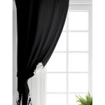 - Perde-5232siyah-Gorsel-1 - Realhomes Realhomes Realhomes Siyah Zeminde Siyah Ağaç Tasarımlı Modern Salon Fon Perde Realhomes