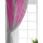 - Perde-5235fusya-Gorsel-1 - Realhomes Realhomes Gri Zeminde Fuşya Palmiye Yaprakları Motifli Salon Fon Perde Realhomes