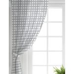 - Perde-5236gri-Gorsel-1 - Realhomes Realhomes Gri Zeminde Geometrik Kare Motifli Modern Salon Fon Perde Realhomes