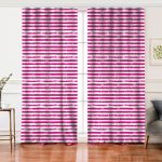 Realhomes Mor Çizgili Motifli Modern Modern Salon Fon Perde Realhomes