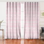 - Perde-5237pembe-Gorsel - Realhomes  Realhomes Pembe Çizgili Motifli Modern Modern Salon Fon Perde Realhomes
