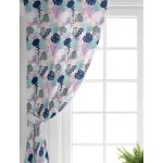 Realhomes Realhomes Tropik Yaprak Motifli Modern Dijital Baskılı Salon Fon Perde Realhomes