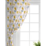 Realhomes Beyaz Zeminde Sulu Boya Pembe Yan Çizgi Motifli Salon Fon Perde Realhomes