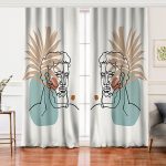 - Perde-5342-Gorsel - Realhomes Realhomes Antik Yunan Tanrısı RealHomes Özel Tasarım Modern Salon Fon Perde Realhomes