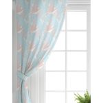 - Perde-5354-Gorsel-1 - Realhomes Realhomes Mavi Ve Pembe Tropikal Yapraklı Salon Fon Perde Realhomes