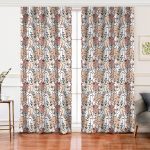 - Perde-5379-Gorsel - Realhomes  Realhomes Botanik Portre Dijital Baskılı Özel Tasarım Salon Fon Perde Realhomes