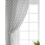 Realhomes Geometrik Çizimli Renkli Özel Tasarım Dijital Baskılı Salon Fon Perde Realhomes