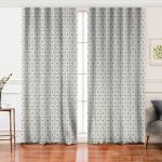 - Perde-5389-Gorsel - Realhomes  Realhomes Kot Zemin Üzerinde Soyut Çizimli Modern Salon Fon Perde Realhomes