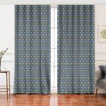 Realhomes Gri Zemin Üzerinde Kahverengi Kot Çizgili Modern Salon Fon Perde Realhomes