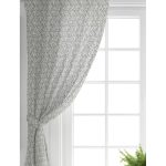 - Perde-5396-Gorsel-1 - Realhomes Realhomes Gri Kot Zeminde Çiçek Ve Dal Motifli Özel Tasarım Salon Fon Perde Realhomes