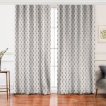 - Perde-5410-Gorsel - Realhomes  Realhomes Kot Zemin Üzerinde Çam Ağacı Motifli Salon Fon Perde Realhomes