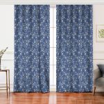 Realhomes Kot Zemin Üzerinde Kar Tanesi Dijital Baskılı Özel Tasarım Salon Fon Perde Realhomes