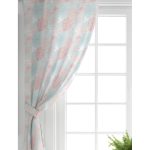 - Perde-5417-Gorsel-1 - Realhomes Realhomes Gökyüzü Temalı Gümüş Ve Pembe Yapraklı Dijital Baskılı Salon Fon Perde Realhomes