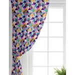 - Perde-5514-Gorsel-1 - Realhomes Realhomes Geometrik Üçgen İçerisinde Kuş Dijital Baskılı Salon Fon Perde Realhomes