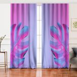 - Perde-5518sag-Gorsel - Realhomes Realhomes Neon Zeminli Devetabanı Motifli Salon Fon Perde Realhomes