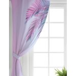 Realhomes Toz Mavisi Zeminli Tropik Yapraklı Özel Tasarım Modern Salon Fon Perde Realhomes