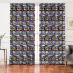 - Perde-5584-Gorsel - Realhomes Realhomes Siyah Beyaz Temalı Çiçek Motifli Salon Fon Perde Realhomes