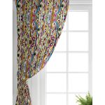 Realhomes Rengarenk Ogea Motifli Özel Tasarımlı Salon Fon Perde Realhomes