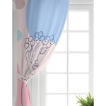 Realhomes Bohem Temalı Soyut Renkli Dijital Baskılı Modern Salon Fon Perde Realhomes