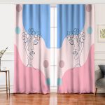 Realhomes Bohem Temalı Soyut Renkli Dijital Baskılı Modern Salon Fon Perde Realhomes