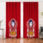 - Perde-5857-Gorsel - Realhomes  Realhomes Meyve Sepetli Japon Kadın Desenli Modern Salon Fon Perde Realhomes