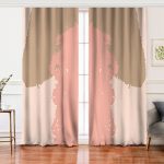 Realhomes Realhomes Soyut Tarazda Pastel Renkli Dijital Baskılı Özel Renkli Salon Fon Perde Realhomes