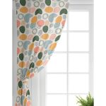 - Perde-7019-Gorsel-1 - Realhomes  Realhomes Ekru Zeminde Geometrik Zeminler Dijital Baskılı Modern Salon Fon Perde Realhomes