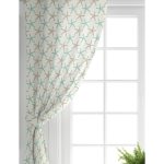 Realhomes Vizon Zeminde Deniz Yıldızı Motifli Dijital Baskılı Modern Salon Fon Perde Realhomes