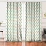 Realhomes Vizon Zeminde Deniz Yıldızı Motifli Dijital Baskılı Modern Salon Fon Perde Realhomes